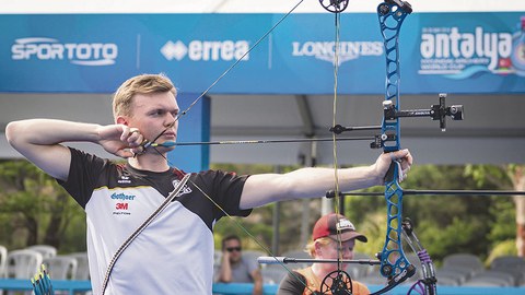 Leon Hollas in präziser Aktion.