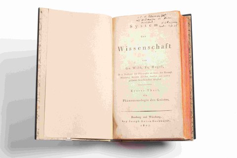 Photo of an old book from the Academic Heritage