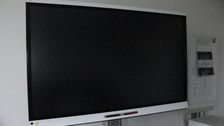 Photo of a SmartBoard board.