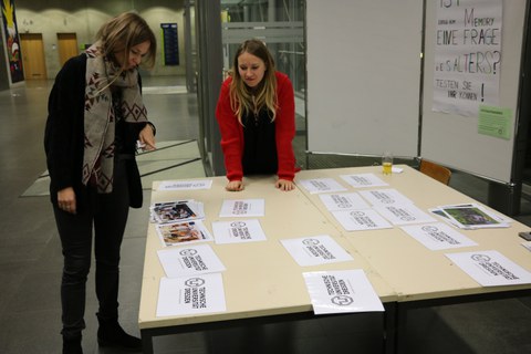 Spiel Memory wurde von der Seniorenakademie angeboten 