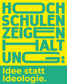 Logo Kampagne Haltung zeigen Ideologie
