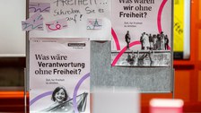 Plakate vom Wissenschaftsjahr Freiheit