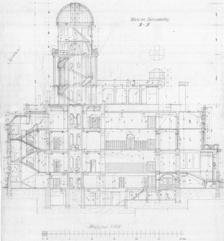 Bauingenieurgebäude um 1950 Planung Wiederaufbau