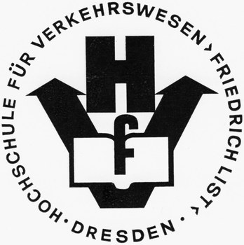 Logo/Signet der Hochschule für Verkehrswesen "Friedrich List" Dresden um 1969