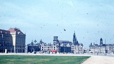 Aufnahme des Altmarktes in Dresden um 1955
