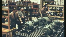 Praktikum im Görges-Bau, Maschinenhalle um 1958.