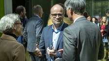 Prof.in Ursula Staudinger, Prof. Lars Bernard, und Prof. Ramin Yahyapour im Gespräch