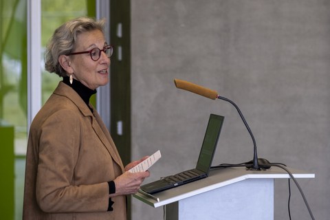 Prof.in Dr. Ursula M. Staudinger bei ihrem Grußwort