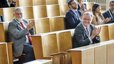 Prof. Dr. Wolfgang E. Nagel (ScaDS.AI Dresden/Leipzig, Director) and Prof. Dr. Erhard Rahm (ScaDS.AI Dresden/Leipzig, Director) 