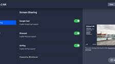 Screensharing Optionen