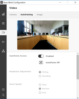 Autoframing Optionen