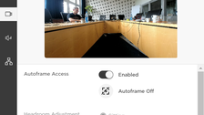 Autoframing Optionen