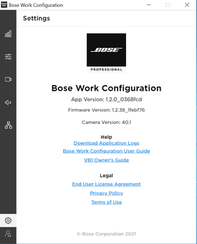 Appversion: 1.2.0; Firmwareversion: 1.2.38
