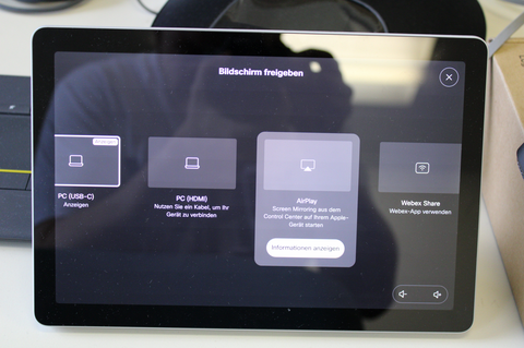 Screenshare Menu
