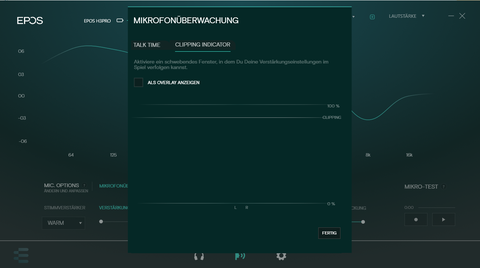 Mikrofonüberwachung - Clipping