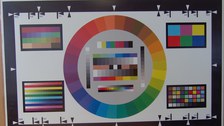 Testbild Farbe und volle Beleuchtung