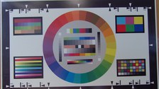 Testbild Farbe und volle Beleuchtung 1 Vorhang zu