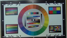Testbild Farbe und volle Beleuchtung; alle Fenster verdunkelt