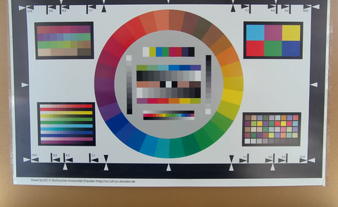 Testbild Konftel Ego C20: beleuchtet; Farbe; maximaler Zoom