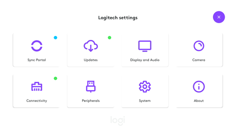 Logitech RoomMate Einstellungen
