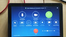 Zoom Benutzeroberfläche auf dem Logitech Tap IP