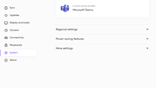 Weboberfläche bietet keine Möglichkeit zum Service Provider Wechsel aus MS Teams heraus