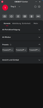 Untermenü Presets