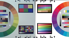 Komplett beleuchtet, geschlossene Vorhaenge, Farbe