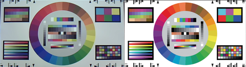 Komplett beleuchtet, geschlossene Vorhaenge, Farbe