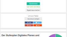 Screenshot: Online Umfrage zwischen den Vorlesungen zur Kurzzeitreflexion