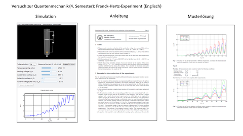 Screenshot: Versuch zur Quantenmechanik: Franck-Hertz-Experiment
