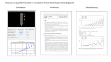Screenshot: Versuch zur Quantenmechanik: Franck-Hertz-Experiment