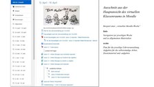 Präsentationsfolie: Moodlekursstartseite