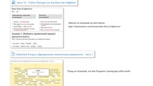 Präsentationsfolien: Grammarik material und Übungen