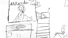 Zeichnung: Karikatur der Vorlesung