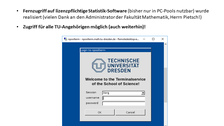Präsentationsfolie: Fernzugriff auf lizenzpflichtige Statistik Software