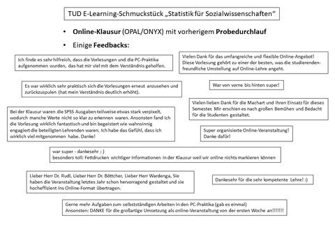 Präsentationsfolie: Feedback zur Veranstaltung