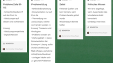 Screenshot: Kollaborative Aufgabenlösung in Echtzeit in Padlet 2