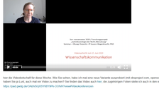 Screenshot: notice with embedded video