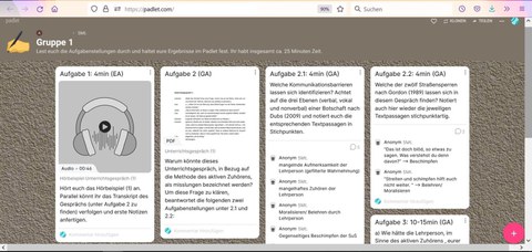 Screenshot: Padlet