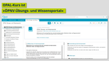 Screenshot OPAL-Kurs ÖPNV-Übungs- und Wissensportal