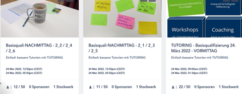 Screenshot: Remo Backend, 3 Einträge