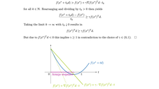 Die Abbildung zeigt ein Dokument mit mathematischen Erklärungen. Der Text ist in englischer Sprache. Die Überschrift lautet „4. Descent Methods and Stepsize Rules“. Im Dokument sieht man einen Text mit vielen Formeln und mittig in einen bunt gestalteten Graphen.