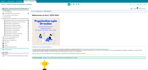 Screenshot OPAL Kurs