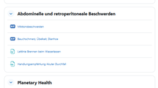 Liste an bereitgestellten Materialien 