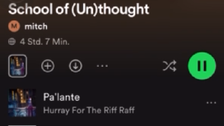 Screenshot: Playlist School of (Un)tought