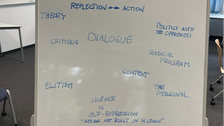 Foto eines Whiteboards