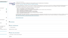 Screenshot der Modulübersicht in OPAL