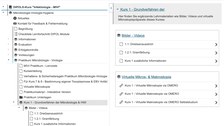Screenshot des Oders zum Praktikum in OPAL mit den Links zu Videos, Bildern und virtuelle Mikroskopien