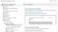 Screenshot der bereitgestellen Materialien zum Tutorium im OPAL-Kurs